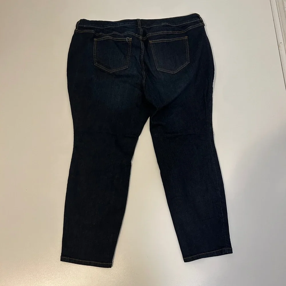 Torrid Mid Rise Skinny Jeans Dark Wash Vintage Stretch Womens Size 20 Short - Picture 5 of 6